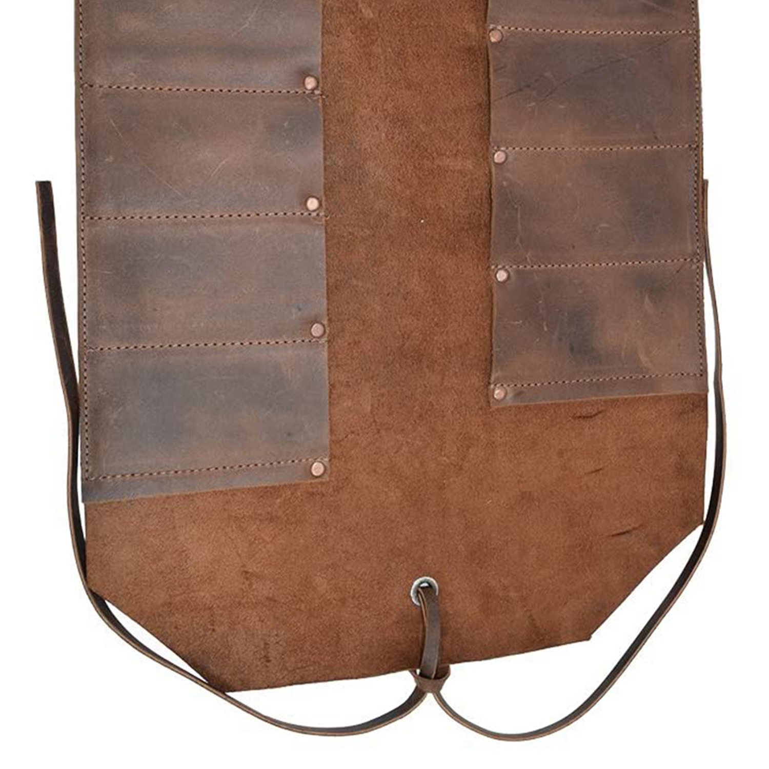 Tools For Woodworking Workshop - BHBD-Leather Big Tool Roll Up Bag