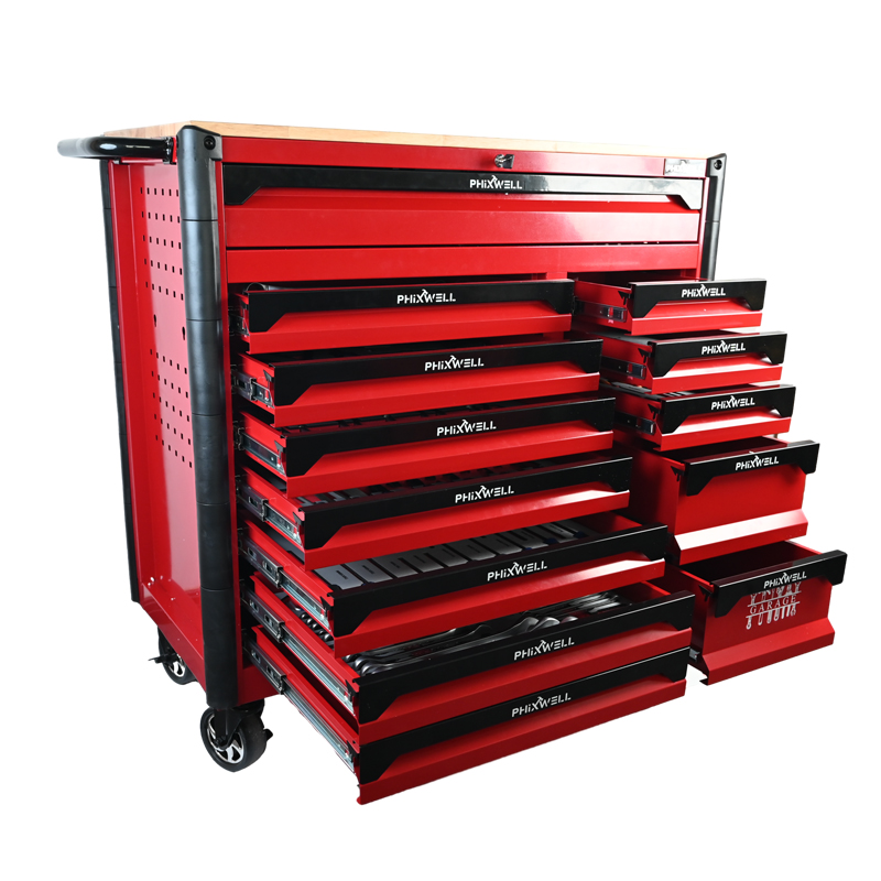 Tools Trolley For Workshop - Big Cabinet Color Custom 13 Drawers