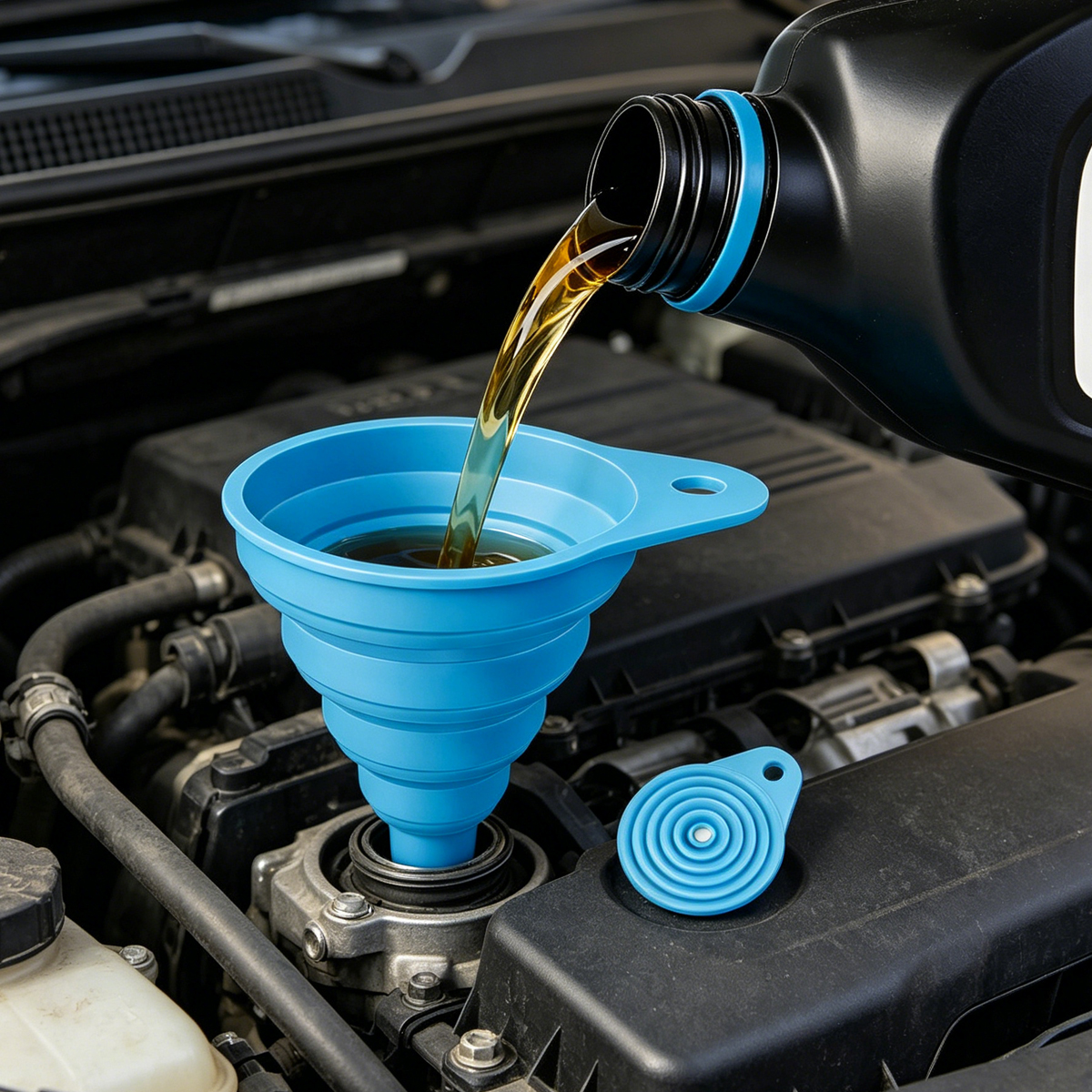 Special Tools Mechanical Workshop - Foldable Funnel Accessories Auto Motorcycle Oil