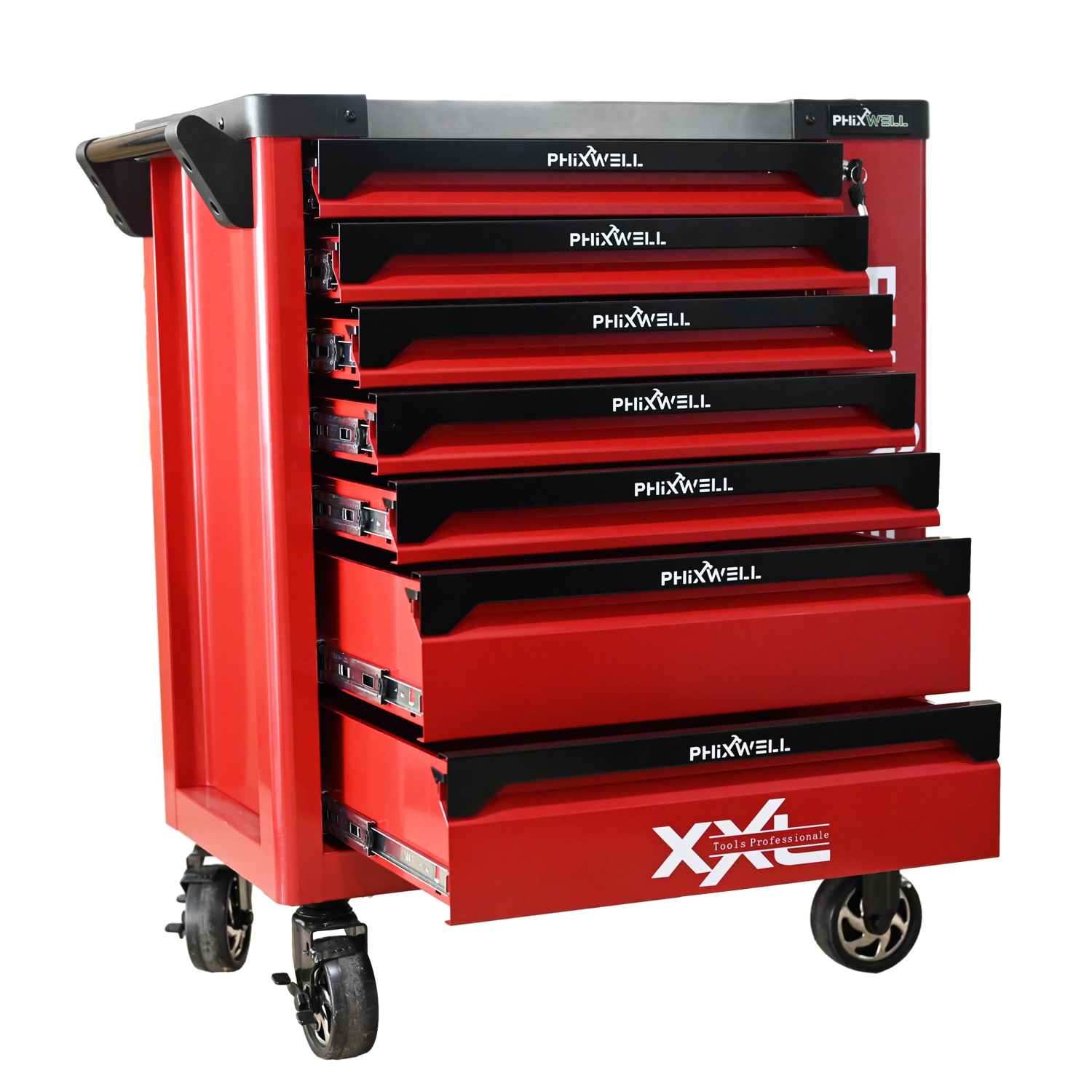 Tools Trolley For Workshop - Workshop 7 Drawers Stainless Steel Trolley