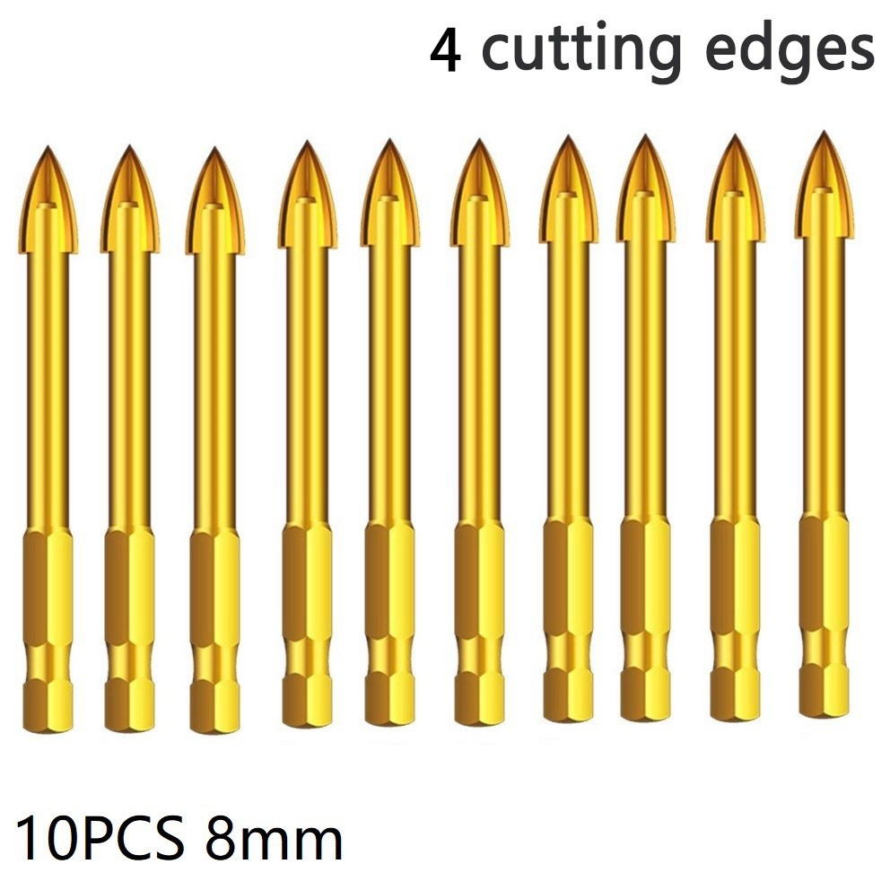10pcs 6/8mm Drill Bit Titanium - Tools For Woodworking Workshop 리뷰 및 가격