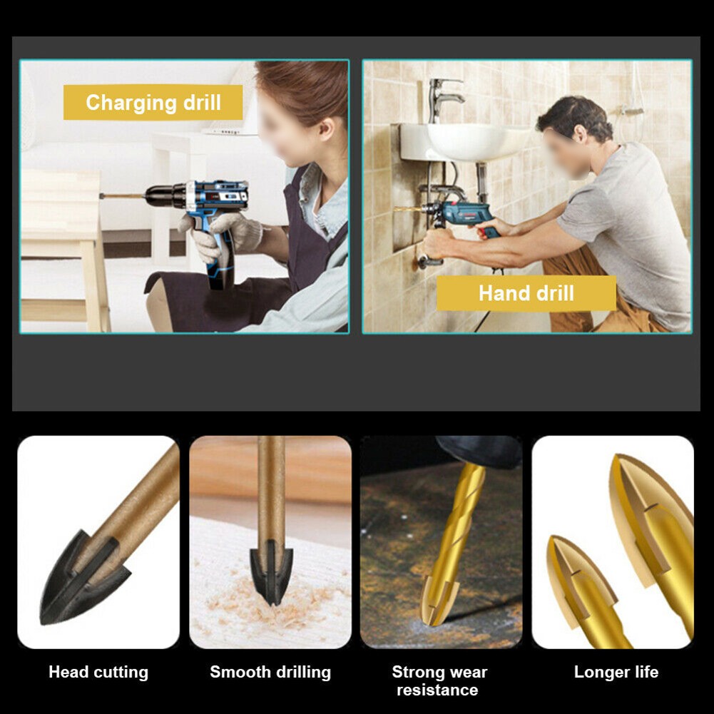 10pcs 6/8mm Drill Bit Titanium - Tools For Woodworking Workshop 리뷰 및 가격