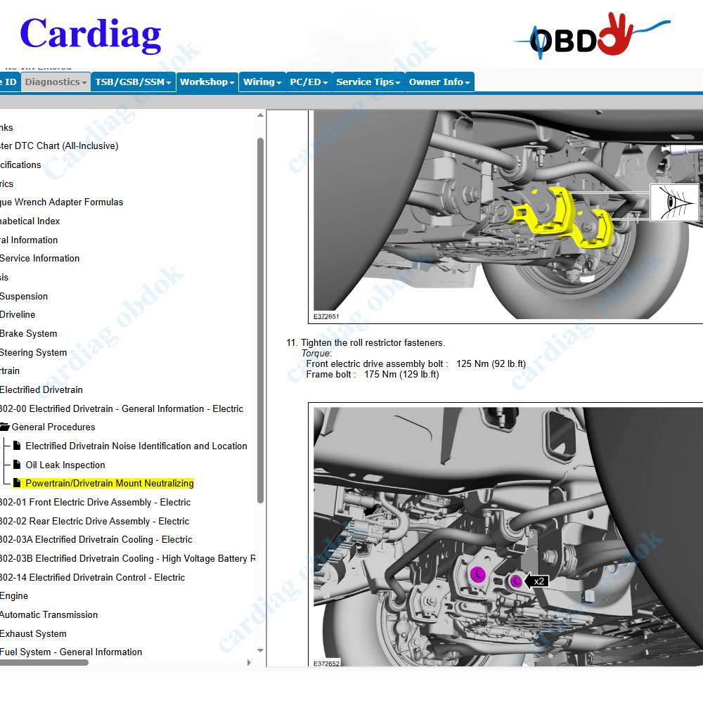 2026 for Ford PTS Online Softw - Workshop Tools Diagram 리뷰 및 가격