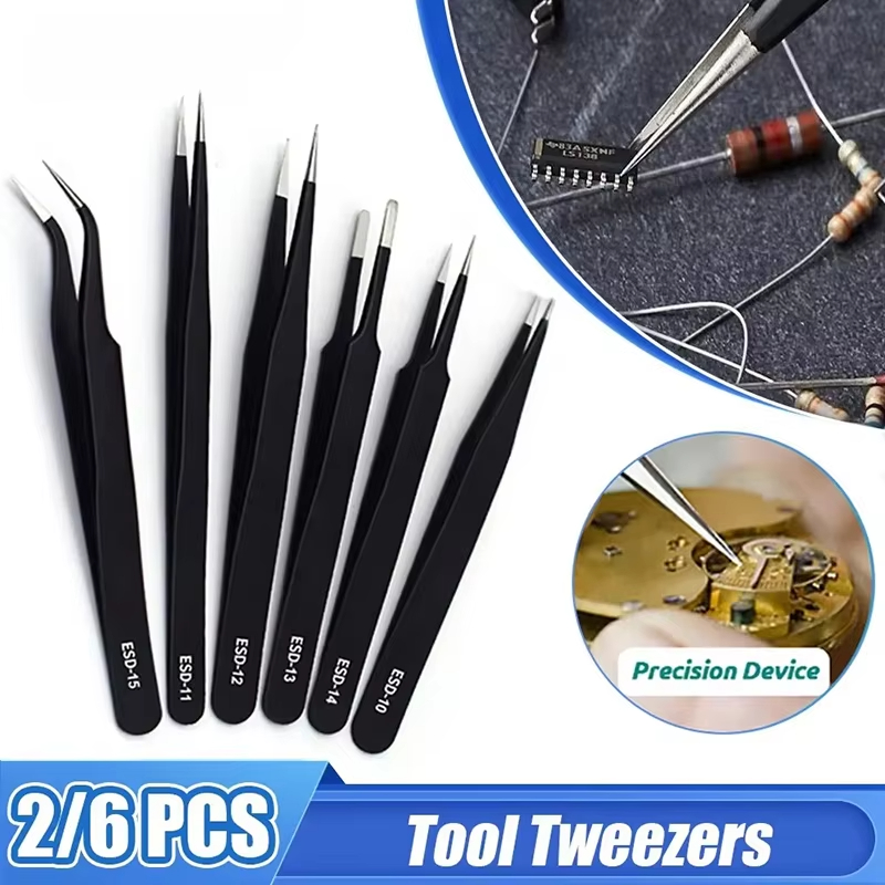 Stainless Steel Black Tweezers - Maintenance Workshop Tools 리뷰 및 가격