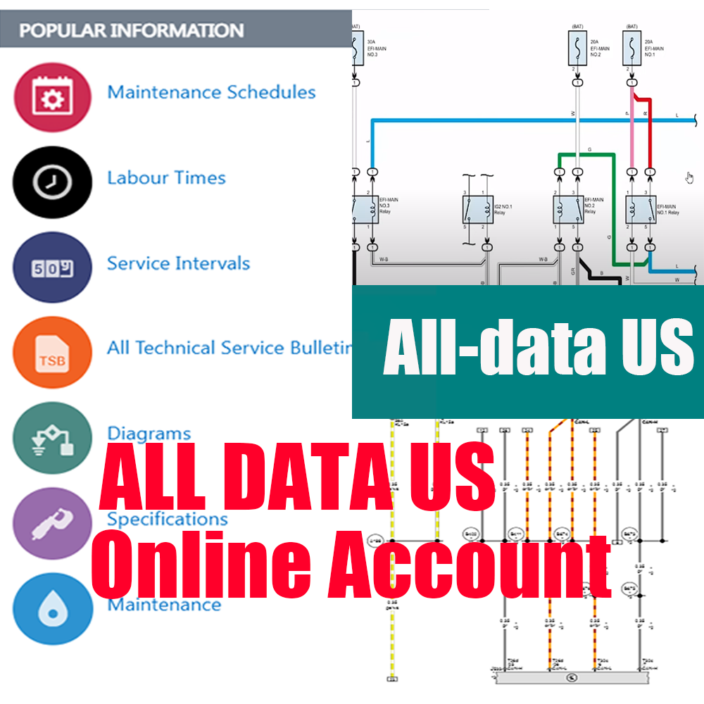 2026 Online Account Alldata US - Workshop Tools Diagram 리뷰 및 가격