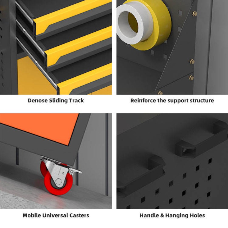 3 Drawers 2 Door Heavy Duty Mo - Tools Trolley For Workshop 리뷰 및 가격