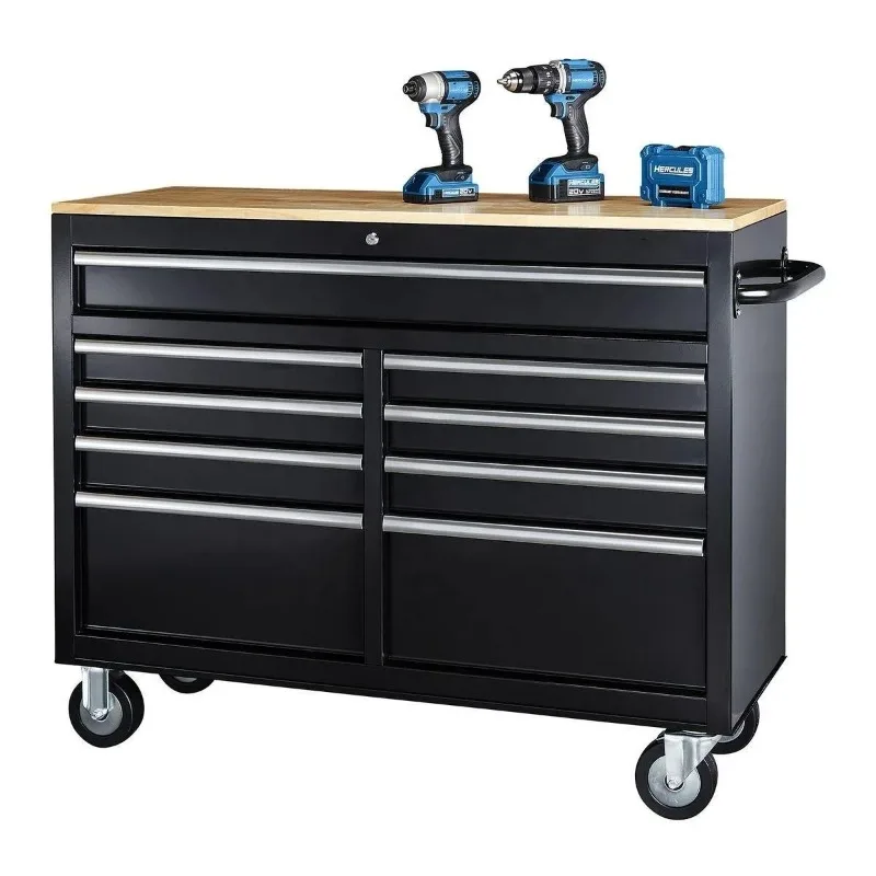 Heavy-Duty 46 Inch 9-Drawer Wo - Tools Trolley For Workshop 리뷰 및 가격