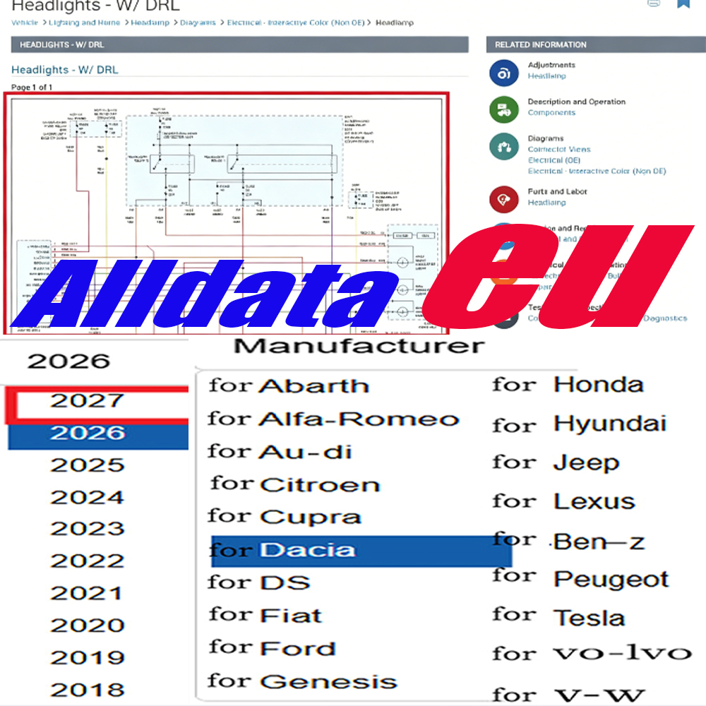 ALLDATA EU 2027  Online Accoun - Workshop Tools Diagram 리뷰 및 가격
