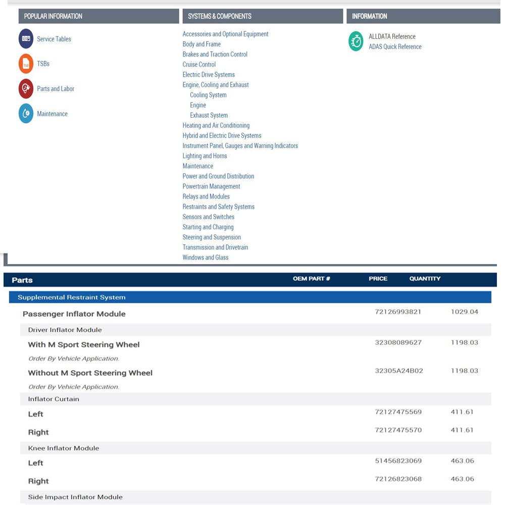 Alldata Repair Online Software - Workshop Tools Diagram 리뷰 및 가격