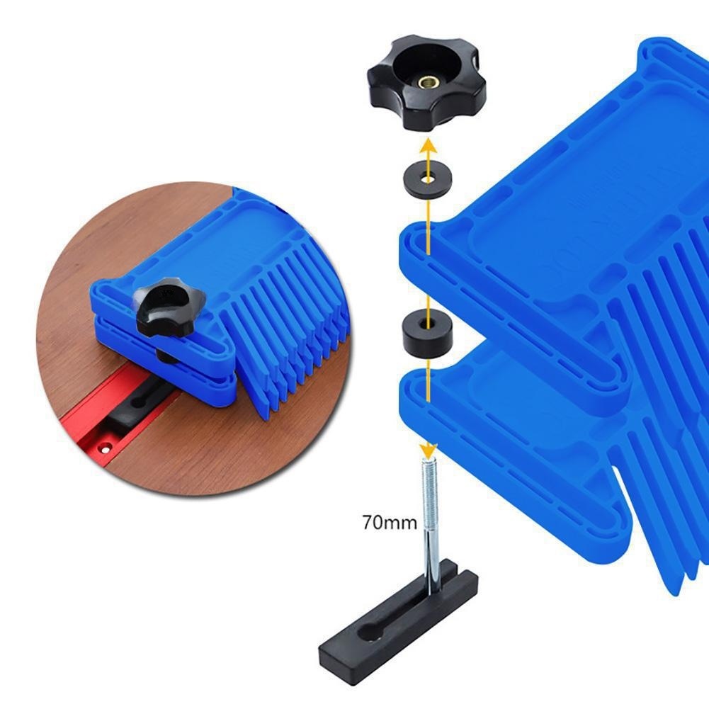 Blue ABS Plastic Feather Board - Workshop Tools Safety 리뷰 및 가격