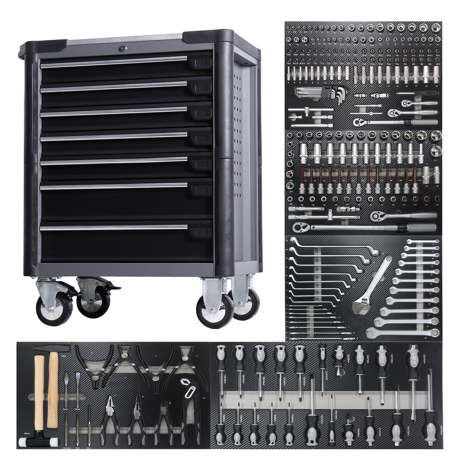 Pro 7-Draw Rolling Tools Cabin - Tools Trolley For Workshop 리뷰 및 가격