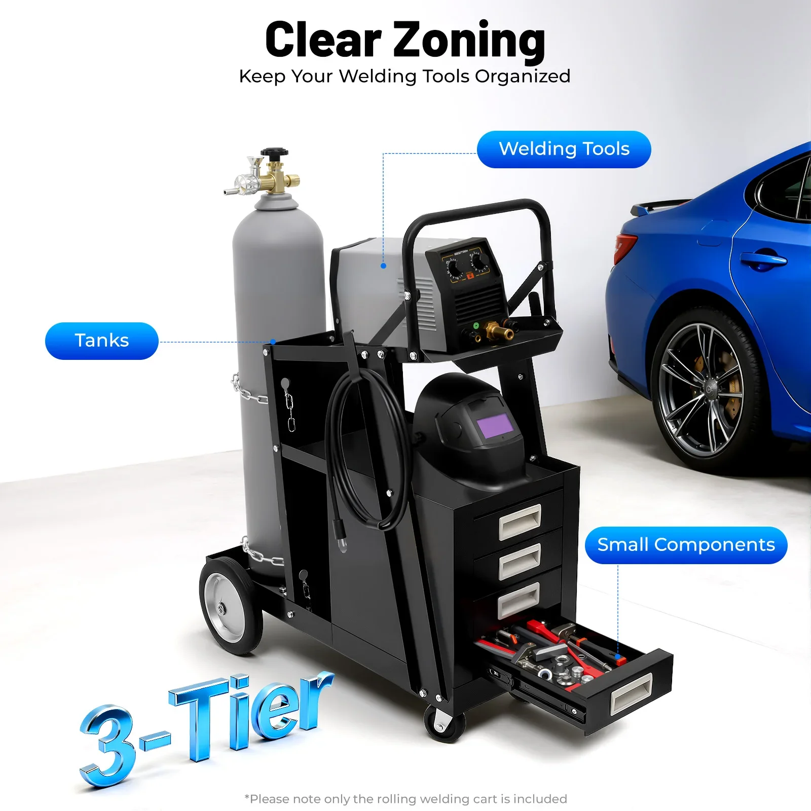 Rolling Welding Cart with Comf - Tools Trolley For Workshop 리뷰 및 가격