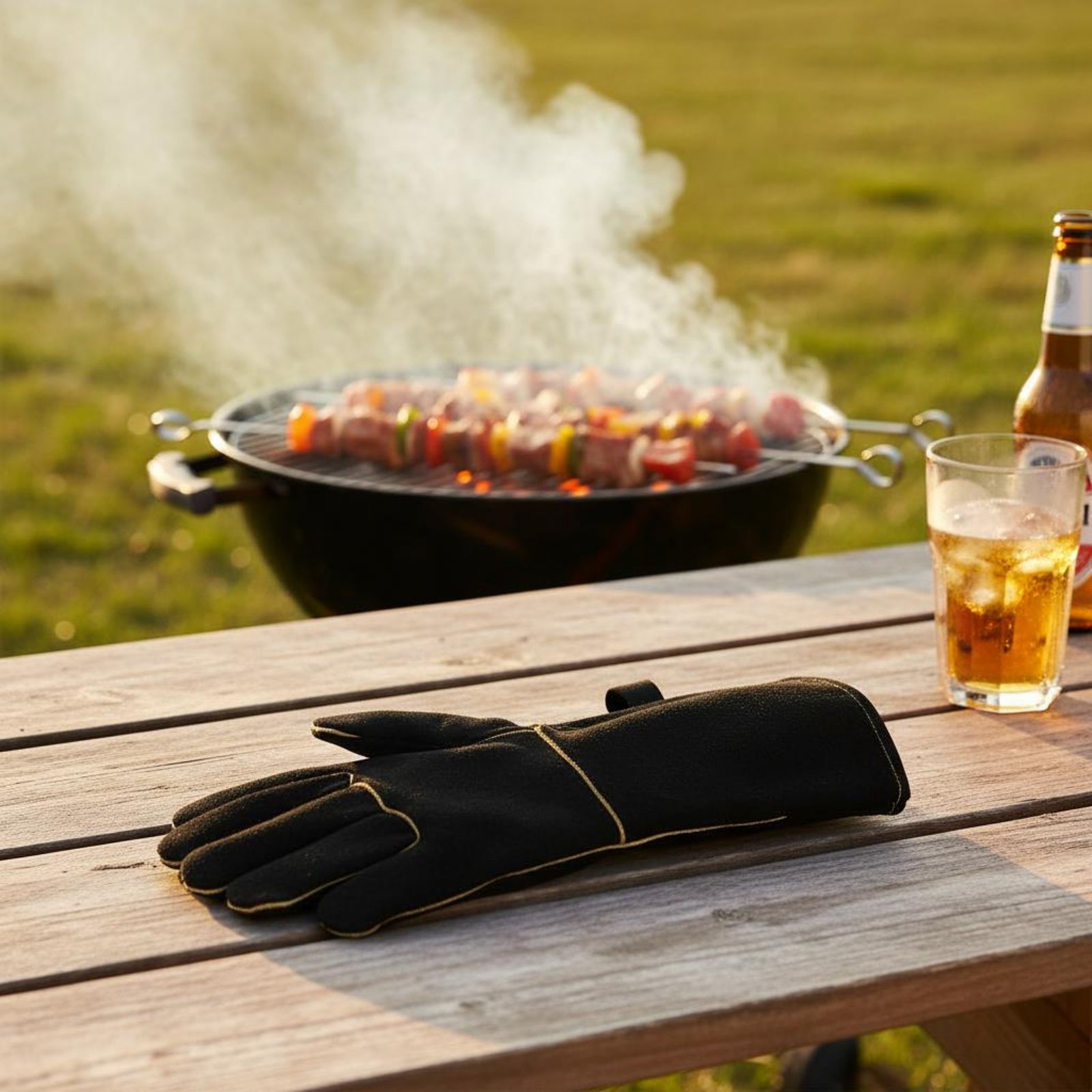 Long Cuff BBQ Gloves Anti-Scal - Workshop Tools Safety 리뷰 및 가격