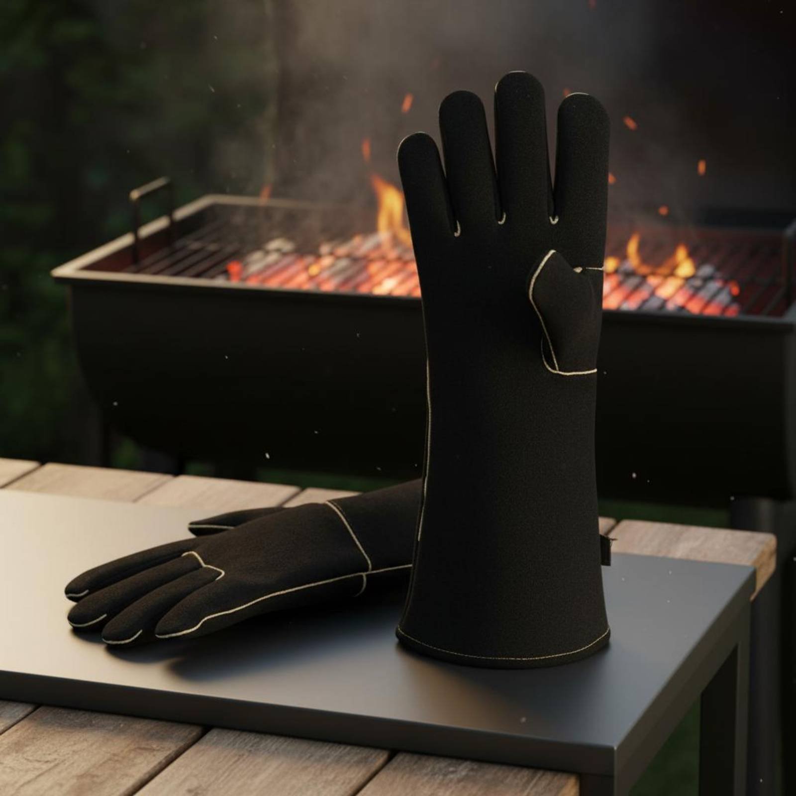 Long Cuff BBQ Gloves Anti-Scal - Workshop Tools Safety 리뷰 및 가격